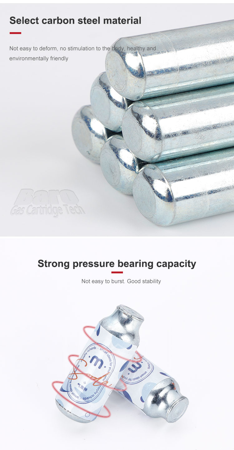 3g Food Grade Carbon Dioxide Cylinders