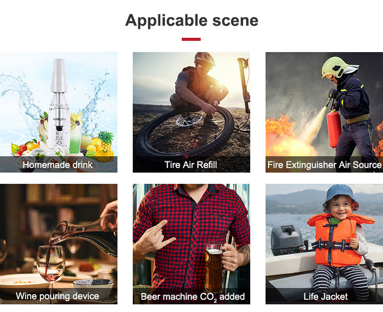 3g Food Grade Carbon Dioxide Cylinders