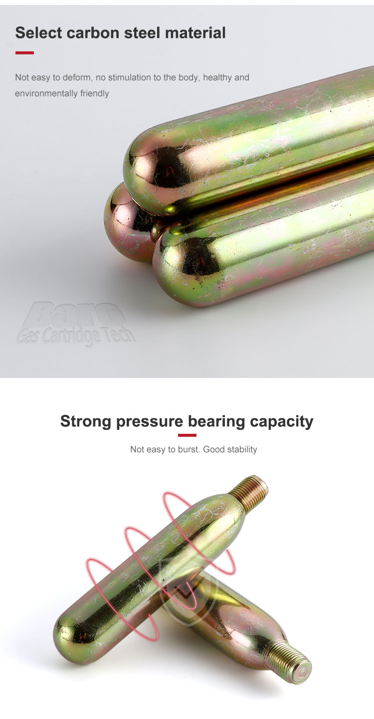 45g CO2 Cartridges Cylinders For Inflatable Life Jacket